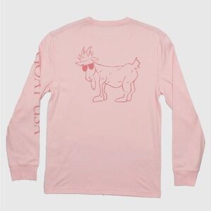 Goat USA Youth Pink Long Sleeve Shirt Size Large Lexington LST